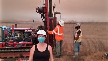 Groundwater Obsersation Well Dring During Pandemic and Wildfires